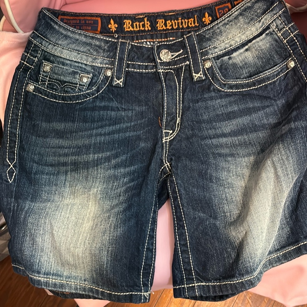 Rock Revival Womans Jean Bermuda Shorts Size 28 Great condition Offers Welcome